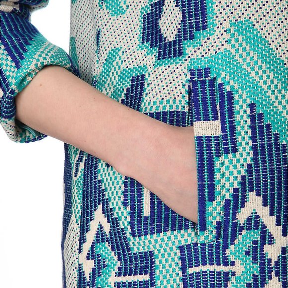 NWT Maje Grenade jacquard cotton-blend coat - Picture 6 of 12